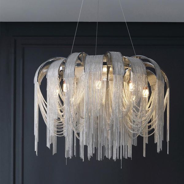 chandeliers modern silver chandelier living room bedroom tassel aluminum chain decor hanging lamp round table dining light fixtures
chandeliers modern silver chandelier living room bedroom tassel aluminum chain decor hanging lamp round table dining light fixtures