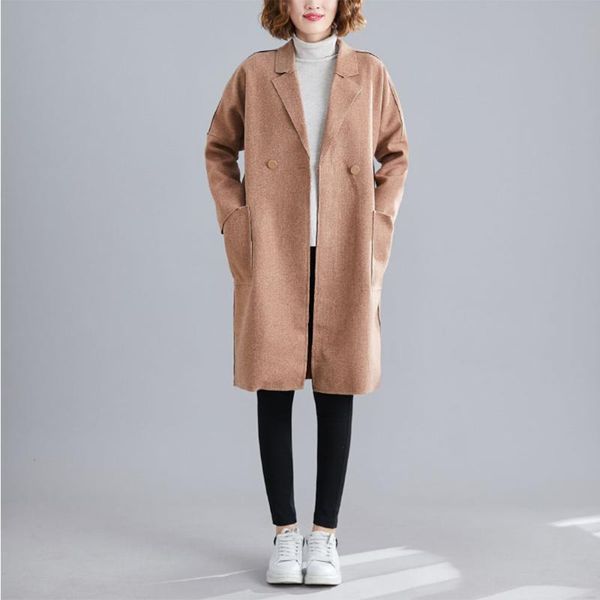 women's trench coats brand fashion 2021 fall /autumn casual single-breasted simple classic long coat chic female windbreaker, Tan;black
women's trench coats brand fashion 2021 fall /autumn casual single-breasted simple classic long coat chic female windbreaker, Tan;black