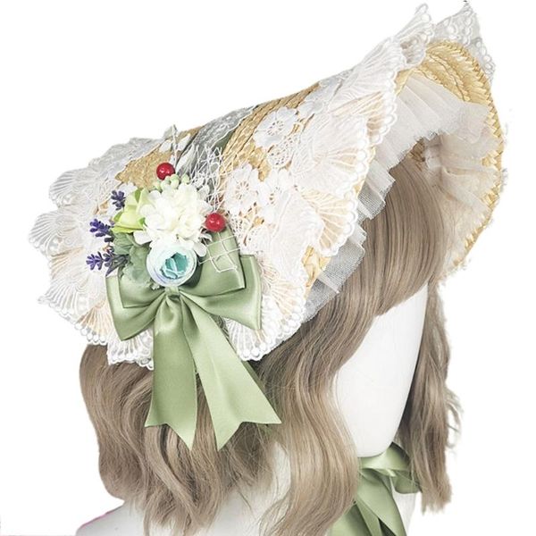 other event & party supplies handmade lolita pastoral bonnet straw hat sweet ruffled lace trimming ribbon elegant tea floral cosplay sun cap
other event & party supplies handmade lolita pastoral bonnet straw hat sweet ruffled lace trimming ribbon elegant tea floral cosplay sun cap