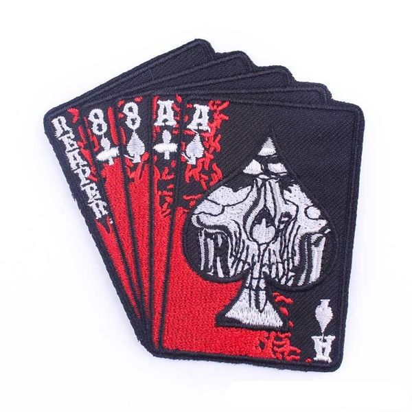 embroidered patches for clothes hippie punk applique iron on patch sticker decor diy, Black 
embroidered patches for clothes hippie punk applique iron on patch sticker decor diy, Black