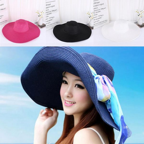 summer 56 cmwide brim oversized beach hats for women large straw casual vacation panama hat uv protection foldable sun shade wide, Blue;gray
summer 56 cmwide brim oversized beach hats for women large straw casual vacation panama hat uv protection foldable sun shade wide, Blue;gray
