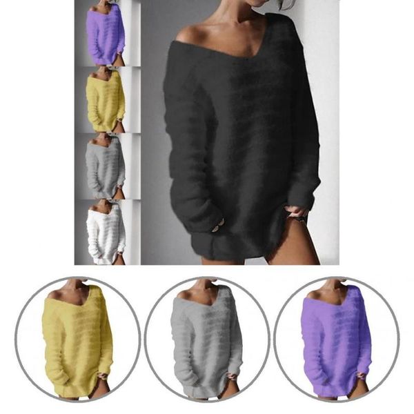 women's sweaters skin-friendly women v neck solid color knitted blouse for going out, White;black
women's sweaters skin-friendly women v neck solid color knitted blouse for going out, White;black