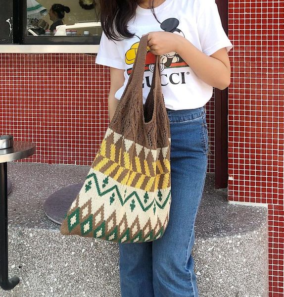 evening bags retro knitted wool tote women large-capacity aesthetic shoulder student japanese crochet handbags shopper handle bag
evening bags retro knitted wool tote women large-capacity aesthetic shoulder student japanese crochet handbags shopper handle bag