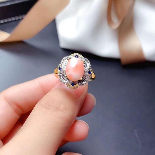 cluster rings natural pink coral ring real 925 sterling silver fine fashion charming luxurious jewelry for women, Golden;silver
cluster rings natural pink coral ring real 925 sterling silver fine fashion charming luxurious jewelry for women, Golden;silver