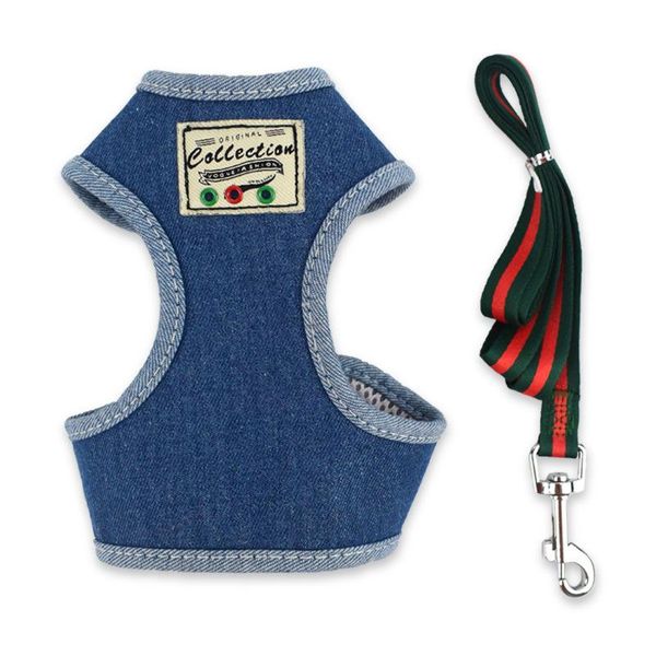 denim dog hanress leash set cotton walking running adjustable pet cat vest breathable personality pets supplies harnesses collars & leashes
denim dog hanress leash set cotton walking running adjustable pet cat vest breathable personality pets supplies harnesses collars & leashes