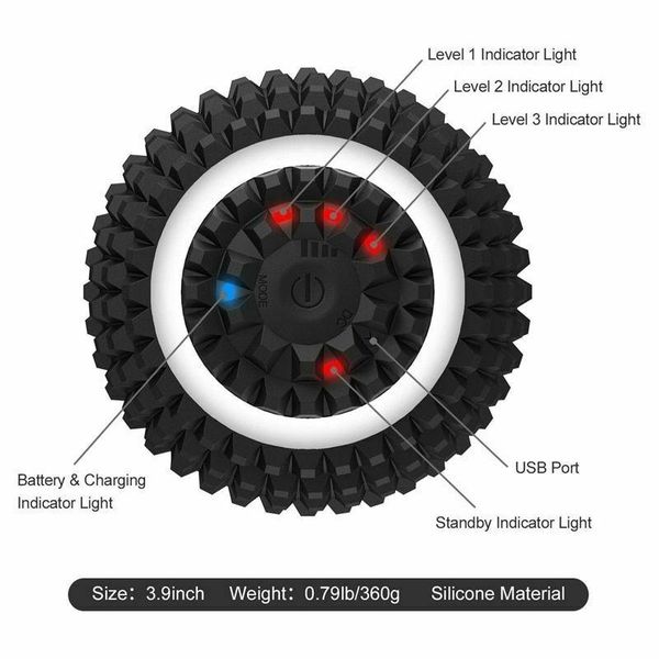 4-speed vibrating massage ball usb rechargeable roller electric training yoga fitness foam balls
4-speed vibrating massage ball usb rechargeable roller electric training yoga fitness foam balls