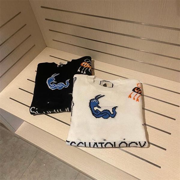 Retro Animal Pattern Knit Sweaters Men Women Soft Touch Wool Sweater Winter Fall Warm Luxury Couple Hoodies, White;black
Retro Animal Pattern Knit Sweaters Men Women Soft Touch Wool Sweater Winter Fall Warm Luxury Couple Hoodies, White;black