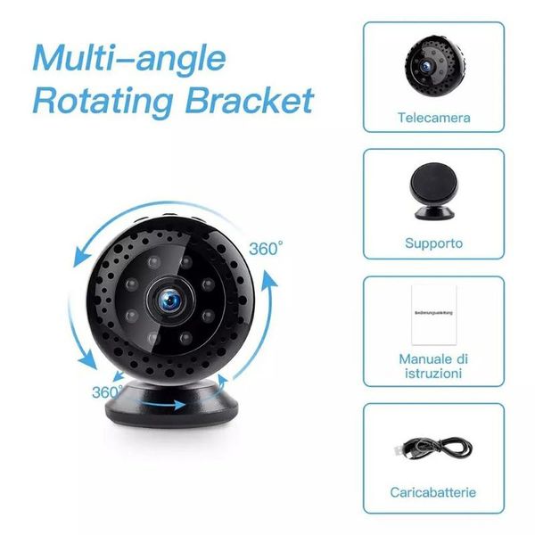 4k/1080p mini wifi camera infrared night vision 140 degree wide angle lens smart motion detection webcams
4k/1080p mini wifi camera infrared night vision 140 degree wide angle lens smart motion detection webcams