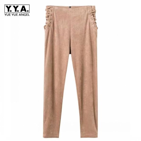 women's pants & capris autumn retro women lace up faux suede leather pencil high waist female trousers casual slim fit zipper pantalon, Black;white
women's pants & capris autumn retro women lace up faux suede leather pencil high waist female trousers casual slim fit zipper pantalon, Black;white