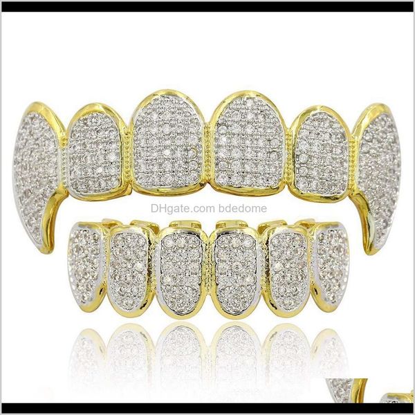 grillz, dental body jewelry drop delivery 2021 gold sier color hip hop micro pave zircon teeth grillz caps hiphop bottom men women grills, Black
grillz, dental body jewelry drop delivery 2021 gold sier color hip hop micro pave zircon teeth grillz caps hiphop bottom men women grills, Black