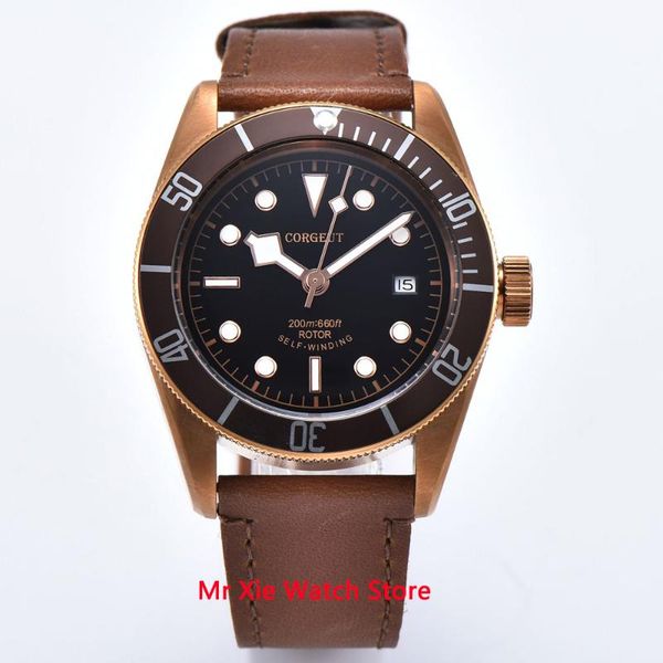 wristwatches corgeut 41mm miyota automatic mechanical watch men schwarz bay leather strap military luminous waterproof calendar wristwatch, Slivery;brown
wristwatches corgeut 41mm miyota automatic mechanical watch men schwarz bay leather strap military luminous waterproof calendar wristwatch, Slivery;brown