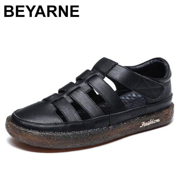 summer round head fashion sandals women genuine leather shoes comfortable flat wear casual sandal, Black
summer round head fashion sandals women genuine leather shoes comfortable flat wear casual sandal, Black