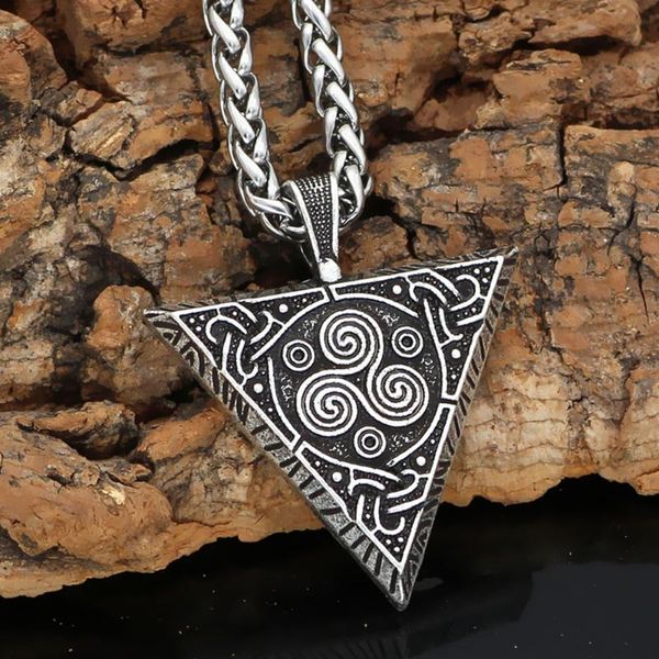 pendant necklaces exquisite nordic viking three bent legs symbol warrior mount triangle metal necklace, Silver
pendant necklaces exquisite nordic viking three bent legs symbol warrior mount triangle metal necklace, Silver
