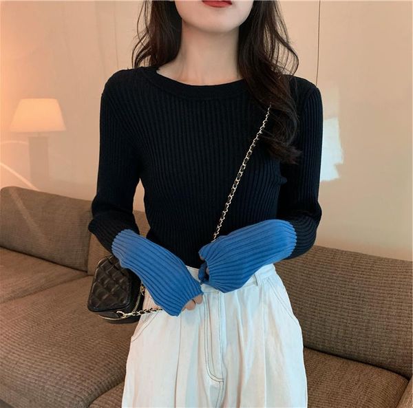 women's sweaters cmaz 2021 autumn winte sweater women knitted pullover korean style cardigan soft warm pull thick outwear, White;black
women's sweaters cmaz 2021 autumn winte sweater women knitted pullover korean style cardigan soft warm pull thick outwear, White;black