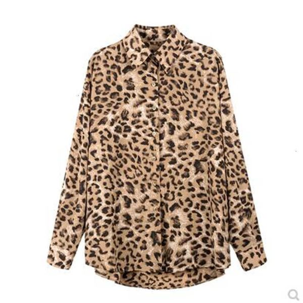 women's knits & tees dancing wings autumn long sleeve lapel chiffon leopard shirts casual fnbr, White
women's knits & tees dancing wings autumn long sleeve lapel chiffon leopard shirts casual fnbr, White