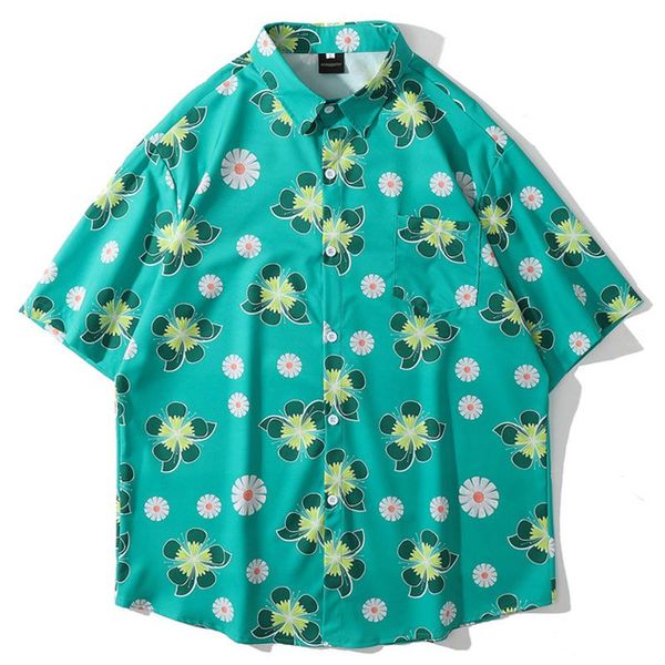 men's casual shirts men harajuku vintage floral print shirt blouse oversize short sleeve 2021 summer hawaiian holiday beach loose top, White;black
men's casual shirts men harajuku vintage floral print shirt blouse oversize short sleeve 2021 summer hawaiian holiday beach loose top, White;black
