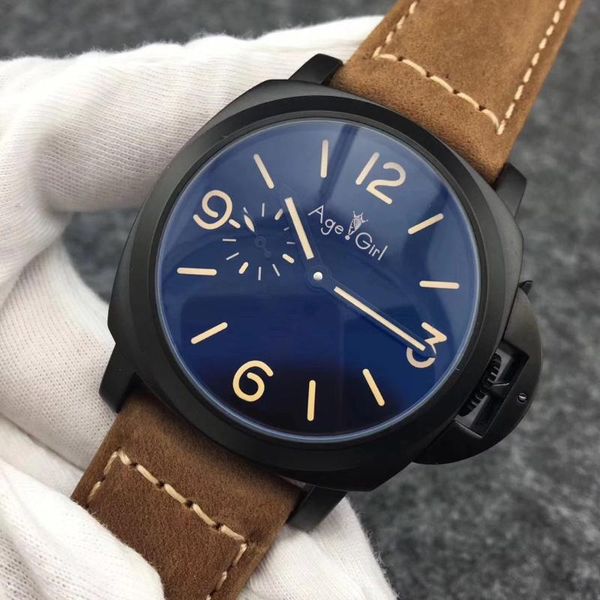 44mm classic men automatic mechanical sapphire stainless steel black leather 1950 3 days luminous green number watch wristwatches, Slivery;brown
44mm classic men automatic mechanical sapphire stainless steel black leather 1950 3 days luminous green number watch wristwatches, Slivery;brown