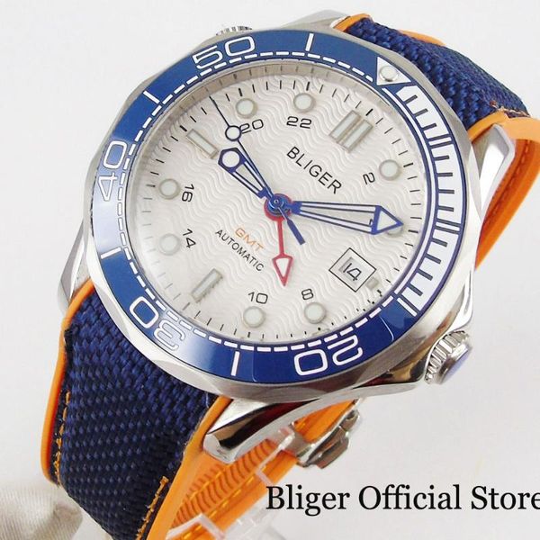 wristwatches brand men watch automatic movement rubber band gmt dtae function sapphire glass, Slivery;brown
wristwatches brand men watch automatic movement rubber band gmt dtae function sapphire glass, Slivery;brown