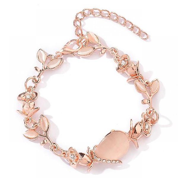anklets opal leaf bracelet rose gold charms fashion sweet bracelets for women crystal zircon & bangles jewelry scf1, Red;blue
anklets opal leaf bracelet rose gold charms fashion sweet bracelets for women crystal zircon & bangles jewelry scf1, Red;blue