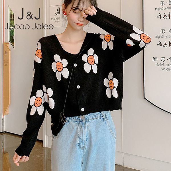 jocoo jolee autumn elegant chic loose sweater coat women korean floral print v neck knitted cardigans thick knit jackets 210518, White
jocoo jolee autumn elegant chic loose sweater coat women korean floral print v neck knitted cardigans thick knit jackets 210518, White