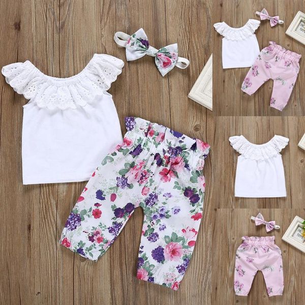 summer born kids baby girls outfits sleeveless shirt +floral pants+headband set infant clothes clothes#y clothing sets, White
summer born kids baby girls outfits sleeveless shirt +floral pants+headband set infant clothes clothes#y clothing sets, White