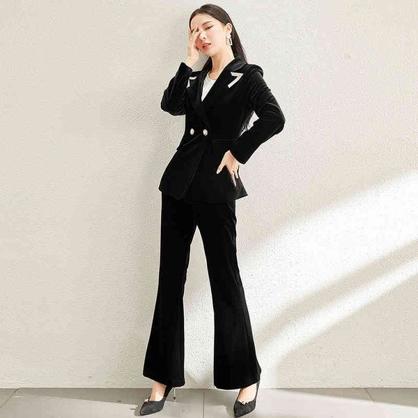 arrival female fashion set professional winter ol dual temperament jacket flare pant two-piece suit, White
arrival female fashion set professional winter ol dual temperament jacket flare pant two-piece suit, White
