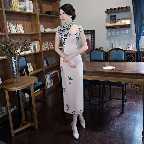 elegant orientale banquet women handmade button satin qipao chinese mandarin collar prined short sleeve cheongsam oversize 5xl, Red
elegant orientale banquet women handmade button satin qipao chinese mandarin collar prined short sleeve cheongsam oversize 5xl, Red