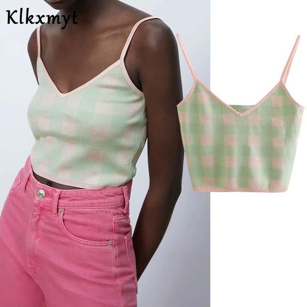 klkxmyt women 2021 sweet fashion plaid cropped knitted tank vintage backless thin straps female camis chic women's tanks &, White
klkxmyt women 2021 sweet fashion plaid cropped knitted tank vintage backless thin straps female camis chic women's tanks &, White