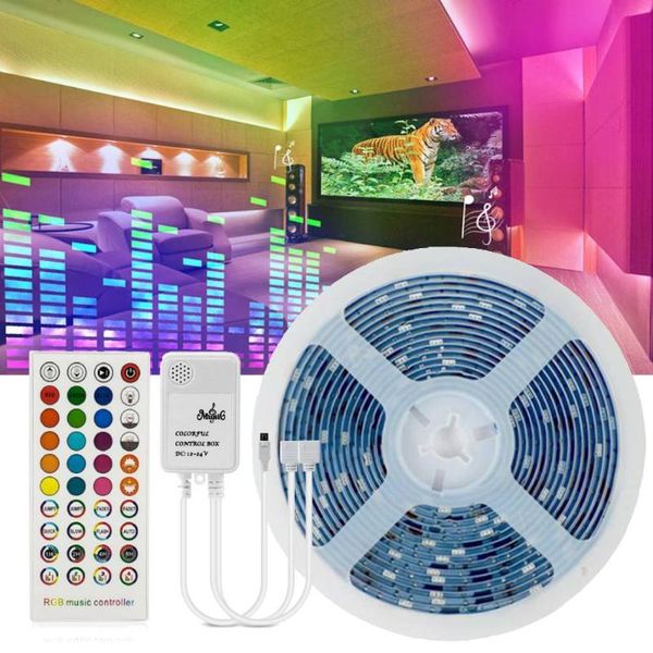 40key music dynamic led strip light ribbon remote control rgb smd flexible tape lights party backlight decoration strips
40key music dynamic led strip light ribbon remote control rgb smd flexible tape lights party backlight decoration strips