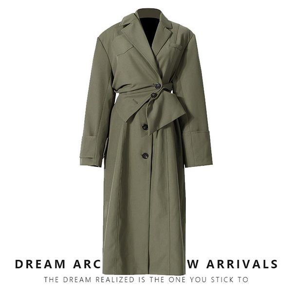 women's trench coats 2021 autumn winter windbreaker elegant buttons vintage oversize lace up office long, Tan;black
women's trench coats 2021 autumn winter windbreaker elegant buttons vintage oversize lace up office long, Tan;black