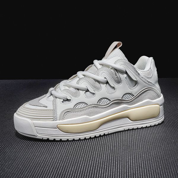 men's 2021 winter daddy men's leather small white thick soled minority sports casual shoes men, Black
men's 2021 winter daddy men's leather small white thick soled minority sports casual shoes men, Black