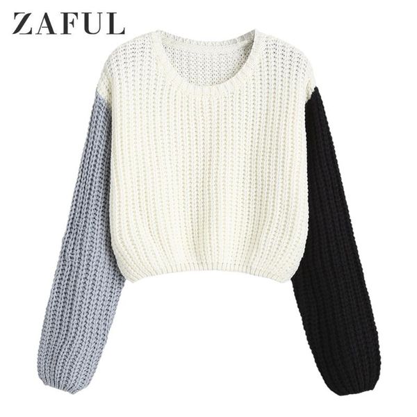 women's sweaters zaful women knitted cropped female short pollovers o-neck longsleeeve knitwear casual 2021 autumn winter solid jumper, White;black
women's sweaters zaful women knitted cropped female short pollovers o-neck longsleeeve knitwear casual 2021 autumn winter solid jumper, White;black