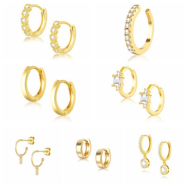 hoop & huggie 925 sterling silver earrings for women gold small girl ear bone earring zircon snake star eye aretes a30, Golden;silver
hoop & huggie 925 sterling silver earrings for women gold small girl ear bone earring zircon snake star eye aretes a30, Golden;silver