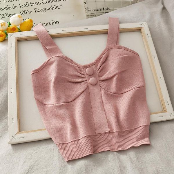 women's tanks & camis women summer thin knitted t shirt chic button camisole vest casual stylish knitwear tank 2021 short crop top, White
women's tanks & camis women summer thin knitted t shirt chic button camisole vest casual stylish knitwear tank 2021 short crop top, White