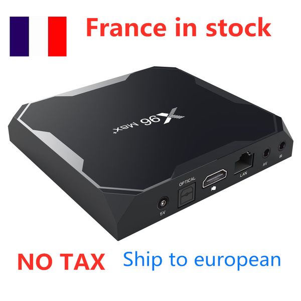 

ship from france x96 max plus amlogic s905x3 android 9.0 tv box 4gb 32 smart 2.4g&5ghz dual wifi bluetooth 8k