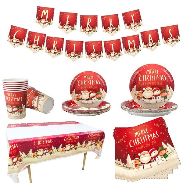 disposable dinnerware party tableware christmas theme 7inch plate cartoon santa claus tablecloth year family reunion supplies
disposable dinnerware party tableware christmas theme 7inch plate cartoon santa claus tablecloth year family reunion supplies