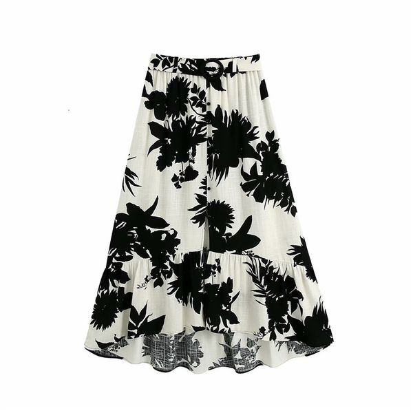 skirts summer women casual za black ink painting print long with belt female high waist single breasted linen skirt femme v81a
skirts summer women casual za black ink painting print long with belt female high waist single breasted linen skirt femme v81a