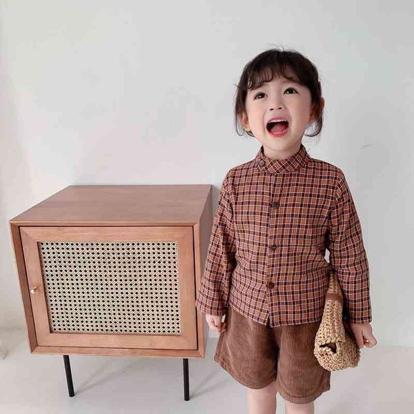 girls fashion retro plaid long-sleeved shirts spring all-match casual clothings, White;black
girls fashion retro plaid long-sleeved shirts spring all-match casual clothings, White;black