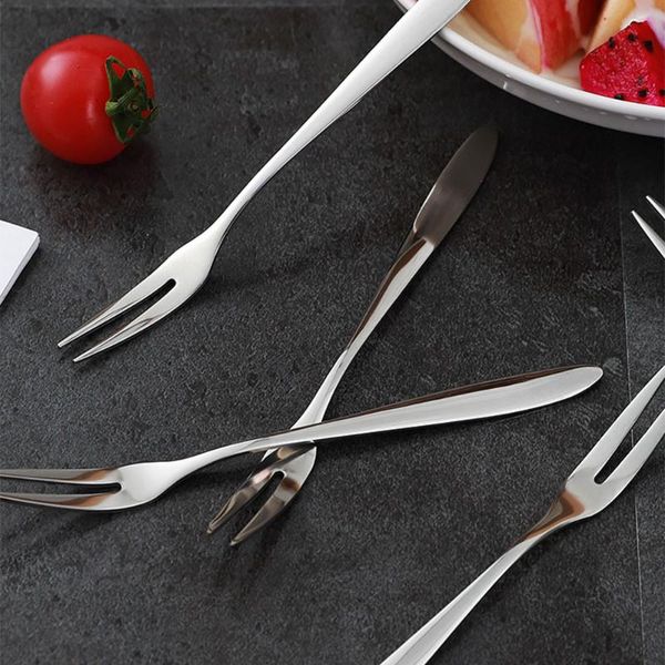 forks stainless steel two-tine fruit fork cake dessert lovely mini used for in party useful snack
forks stainless steel two-tine fruit fork cake dessert lovely mini used for in party useful snack