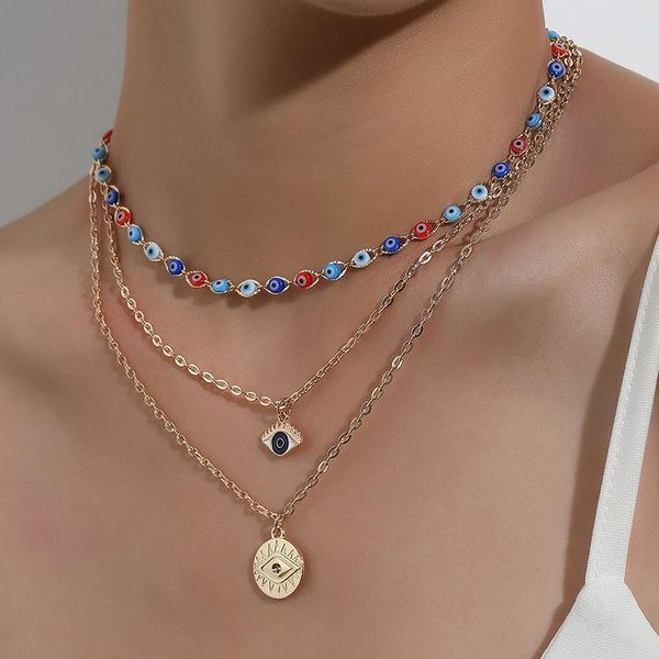 pendant necklaces boho multi layered turkish evil eye for women vintage gold choker coin chain on neck female jewelry, Silver
pendant necklaces boho multi layered turkish evil eye for women vintage gold choker coin chain on neck female jewelry, Silver