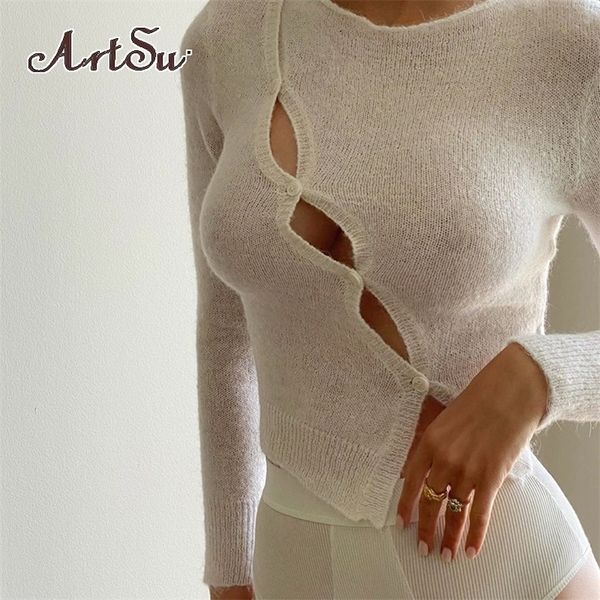artsu chic fashion long sleeve women's cut-out 2021 fall round neck button up slim clothing streetwear 210317, White
artsu chic fashion long sleeve women's cut-out 2021 fall round neck button up slim clothing streetwear 210317, White