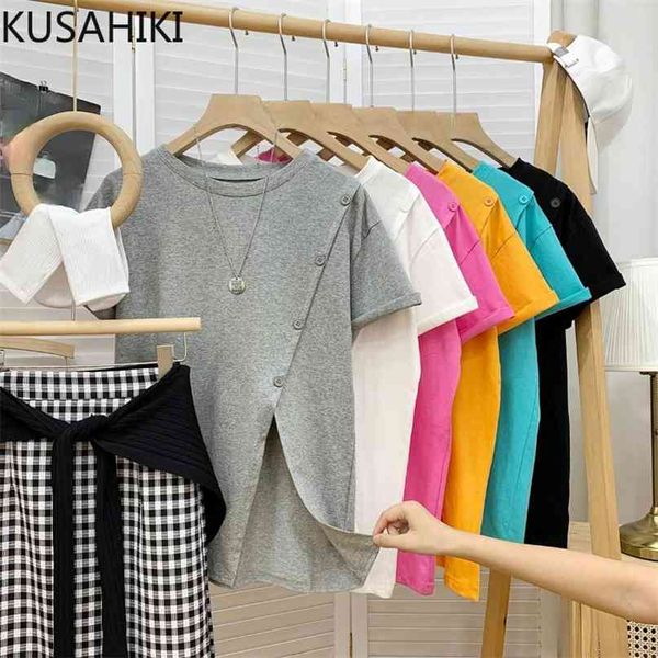 korean buttons split woman tshirts causal solid short sleeve o-neck graphic tee summer t-shirts feminimo 6h998 210603, White
korean buttons split woman tshirts causal solid short sleeve o-neck graphic tee summer t-shirts feminimo 6h998 210603, White