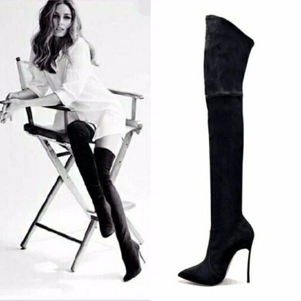 boots 2021 the knee high women faux suede stretch slim fashion 12cm heel thigh shoes woman 42 size wedge, Black
boots 2021 the knee high women faux suede stretch slim fashion 12cm heel thigh shoes woman 42 size wedge, Black