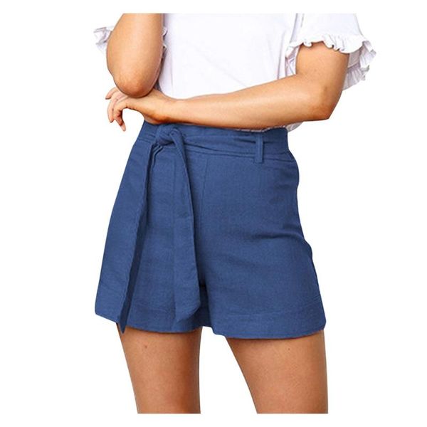 women cotton and linen shorts trousers self belted elastic waist bandage loose fitness beach summer #6.23 women's, White;black
women cotton and linen shorts trousers self belted elastic waist bandage loose fitness beach summer #6.23 women's, White;black