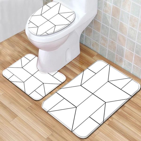 bath mats colorful geometric striped pattern toilet seat mat bathroom decor three-piece set anti slip lid cover shower
bath mats colorful geometric striped pattern toilet seat mat bathroom decor three-piece set anti slip lid cover shower