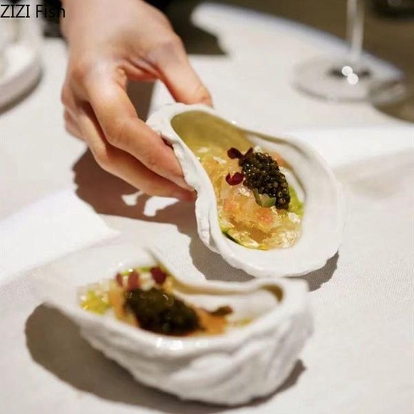 dishes & plates oyster shaped ceramic snack plate creative el restaurant seasoning dish dessert sushi home kitchen decoration tableware
dishes & plates oyster shaped ceramic snack plate creative el restaurant seasoning dish dessert sushi home kitchen decoration tableware