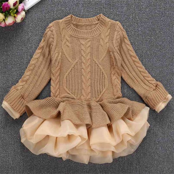children's wear sweater dress girl's knitted two sets of long sleeved awning princess 210611, Blue
children's wear sweater dress girl's knitted two sets of long sleeved awning princess 210611, Blue
