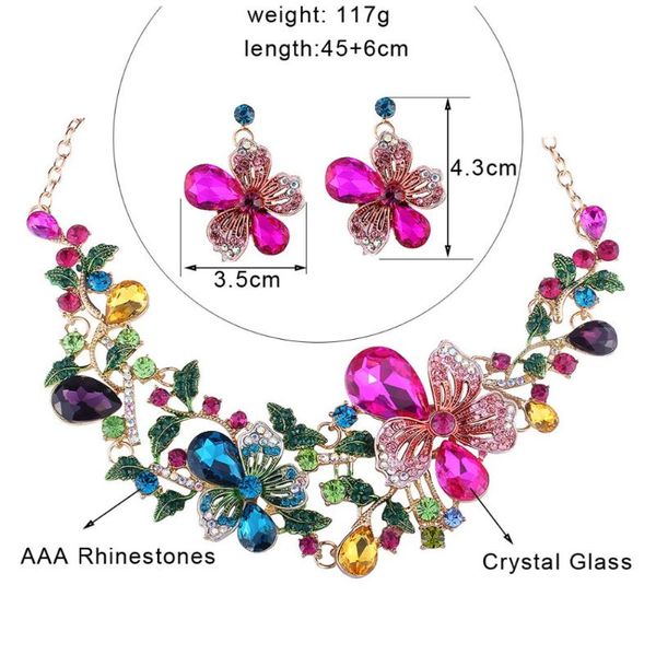 earrings & necklace fashion wedding jewelry color crystal rhinestones set for women dubai bridal sets, Silver
earrings & necklace fashion wedding jewelry color crystal rhinestones set for women dubai bridal sets, Silver