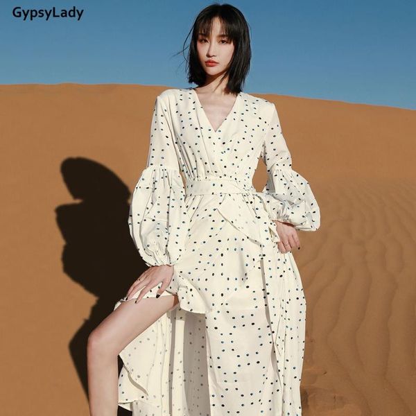 casual dresses gypsylady cotton polka dot maxi dress white spring holiday boho long lantern sleeve ruffles split causal ladies, Black;gray
casual dresses gypsylady cotton polka dot maxi dress white spring holiday boho long lantern sleeve ruffles split causal ladies, Black;gray