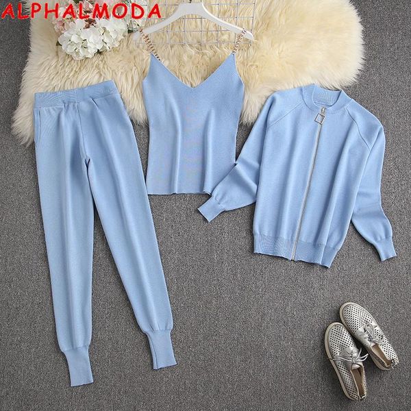 spring color zipper cardigan chain vest pants women 3pcs knitted suits candy good quality outfit women's two piece, White
spring color zipper cardigan chain vest pants women 3pcs knitted suits candy good quality outfit women's two piece, White